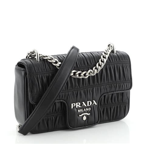 Prada Nappa Gaufre Flap Bag 